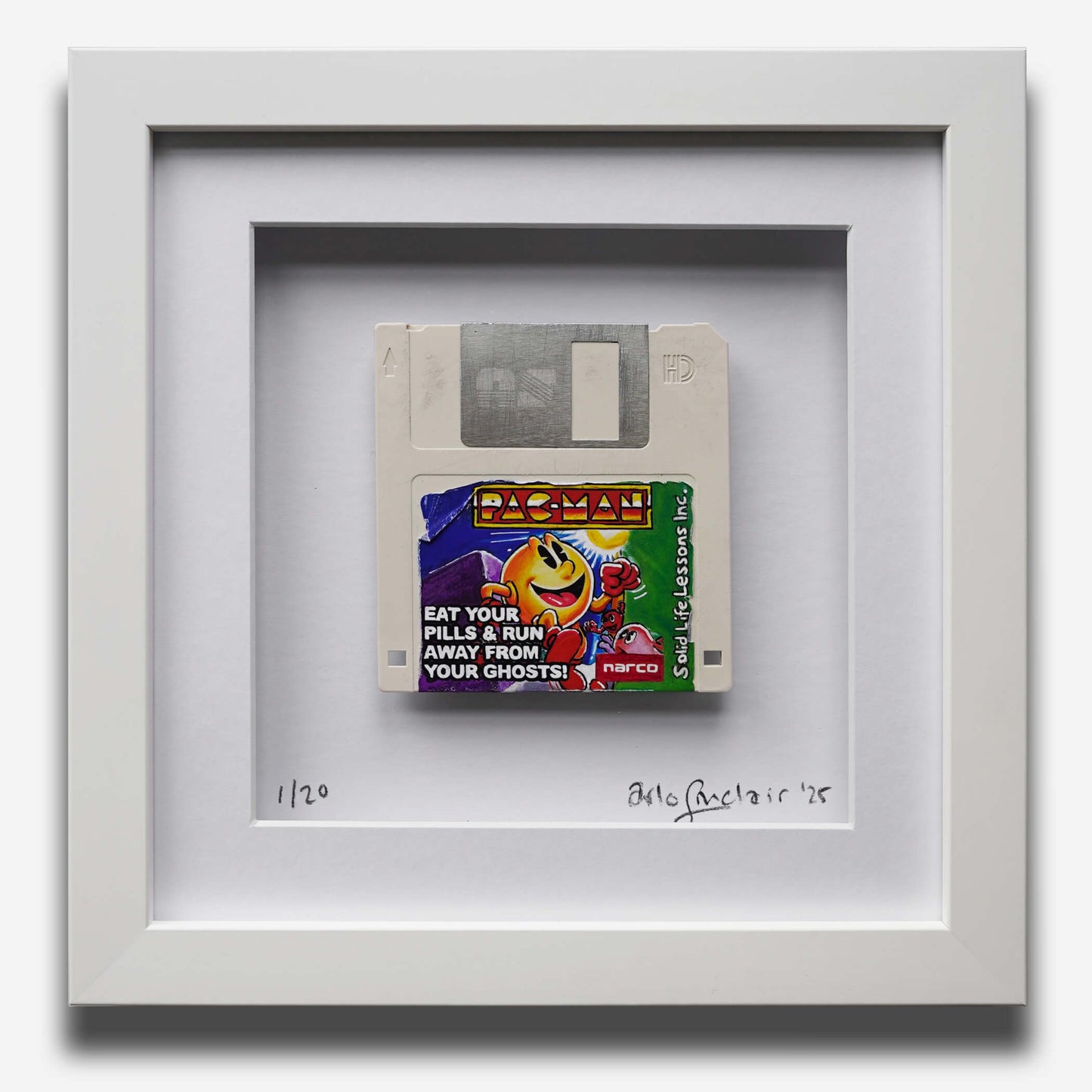 PacMan: Pills & Ghosts - 3.5” White