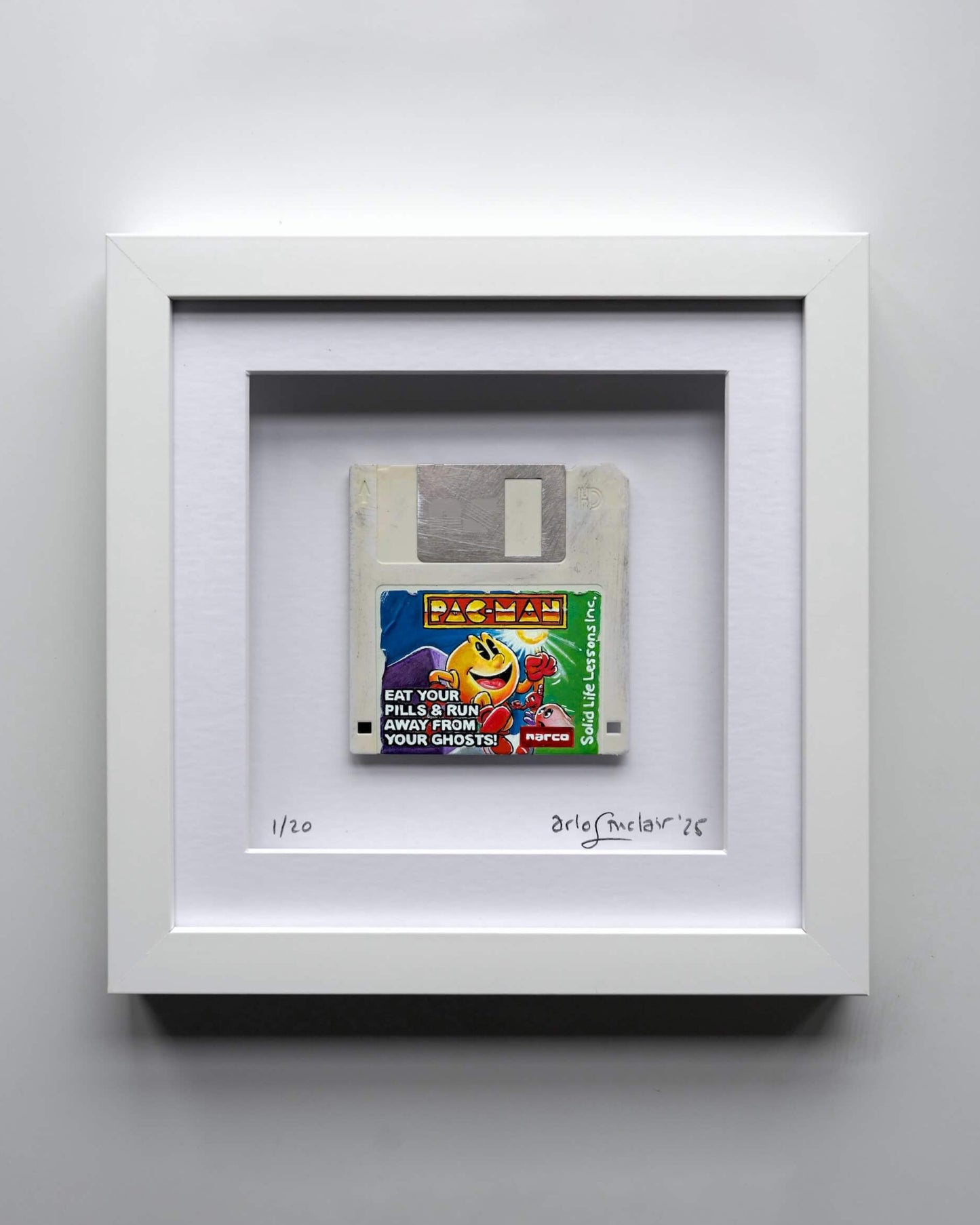 PacMan: Pills & Ghosts - 3.5” White